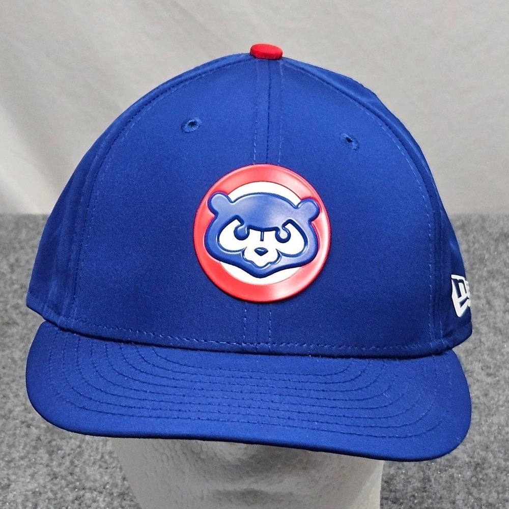 Chicago Cubs New Era Fitted Hat 7 1/2 Blue MLB 59FIFTY Authentic Performance Cap